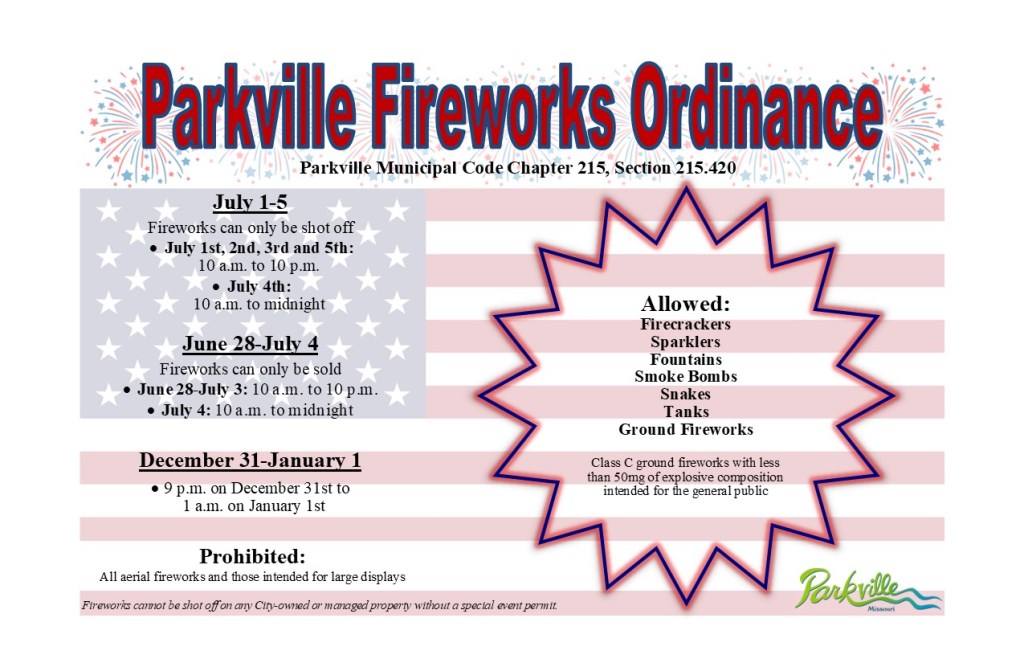 FireworksOrdinance Parkville, Missouri