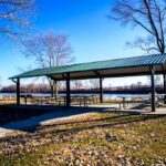 Friends Shelter in Platte Landing Park in the fall