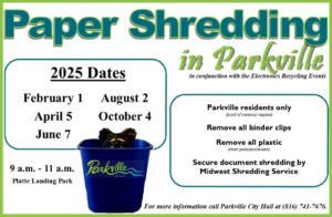 Paper shredding events in 2025