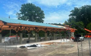 New Farmers Market Structure Roof Going On