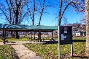 West Shelter in English Landing Park